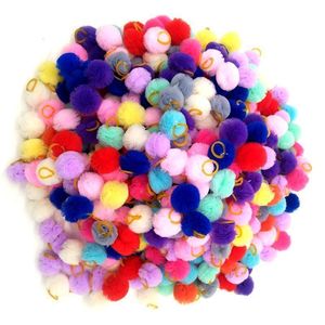 Dog Apparel UEETEK 20pcs Pet Elastic Hair Band Tie Cloth Ring For Puppy Cat Flower Head Ball Mixed Pattern 221103