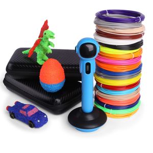 Andere Druckerzubehörteile 3D-Stift mit 100 200 Meter PLA-Kunststoffstift 3D-Lapiz-Filament Blau Weiß Caneta für Kinderschule Zeichenwerkzeuge 221114