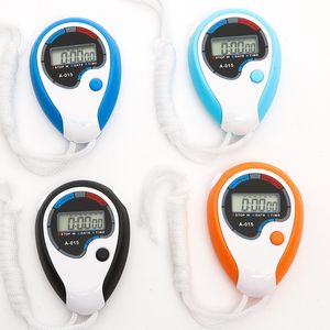 Kitchen Timers Classic Digital Professional Handheld LCD Chronograph Sport Stopwatch Timer Stop Uhr mit String Sale 221114