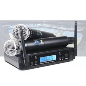 Microphones Microphone Wireless GLXD4 Professional System UHF Dynamic Mic 80M Party Stage Singing Speech Handheld Microphones for 3595087