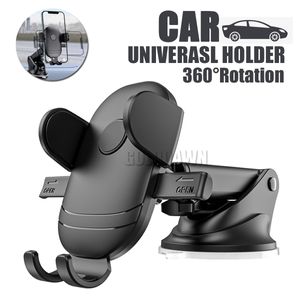 Автомобильные крепления самозащитные 360 вращающихся телескопических многофункциональных мобильных мобильных телефонов Smart Car Cracket с розничным пакетом