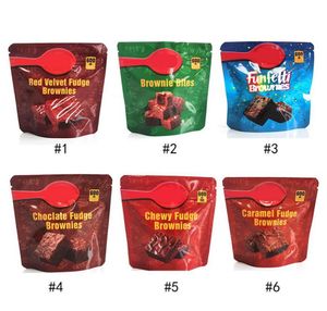 sacchetti per imballaggio commestibili per brownies infusi torta da 600 mg fudge gommoso vuoto cioccolato caramello velluto rosso dsg