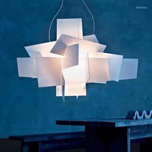 Chandeliers Art Decor D65CM/95 cm LED zawiesina Lampa Lampa Foscarini Big Bang Stacking Kreatywne światła