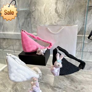 Women's Luxury Designer Handbag Fashion Casual Triangle Underarm Super Textured Soft Fluff Shoulder Bag Factory Direct Sales