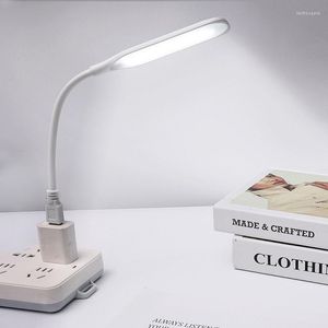 Table Lamps 3Color Dimming Night Light Mini USB Reading Lamp Flexible Portable For Power Bank Laptop Notebook Computer Desk