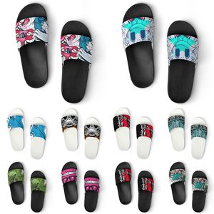 Обувь для обуви PVC Slippers Мужчины Женщины DIY Home Indoor Outdoor Sneakers Индивидуальные пляжные тренеры Slip-On Color101