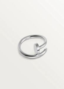 Designer Ring Woman Man Man Unh Nail Love Band Stones Design Jewelry Casal Lover Silver Gold Rings Bag Dust Bag2238880
