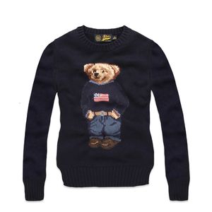 RL Bear Womens Sensters Polos Soft Basic RL Spensters Cashmere Sweater Wool Winter Fashion Teproft Jumper Top Sueters Cotton 8316