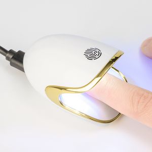 Tırnak kurutucuları mini UV lamba manikür makinesi tek parmak s sanat aracı jel cila 16W LED araçları 221031