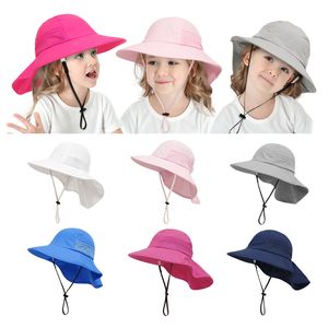New Years Girls Hat Sunbonnet Sun Hats Fisherman Caps Floral Print Baby Children Infant Kids Spring Summer Cute Headwear