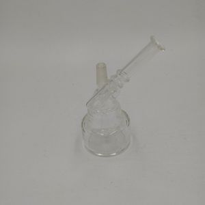 Mini Cake Glass Hookahs 10mm Male joint Oil Rigs Bubbler Water Pipe