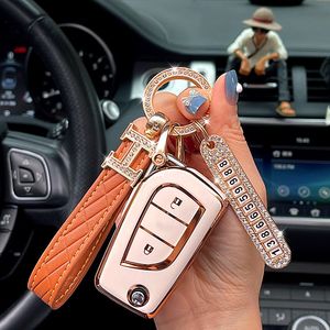 h Keychains Car Key Case toyota chra rav4 auris prius camry land cruiser 200 prado crown tpu 외부 커버 protect