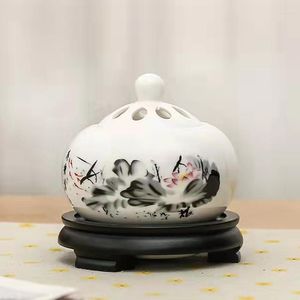 Fragrance Lamps Incense Burner Timed Thermostat Electric Essential Oil Sandalwood Powder Aroma Diffuser For Yoga Home Decor