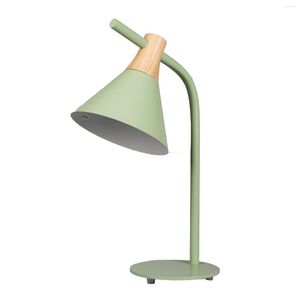 Bordslampor Post Modern LED Glass Wood Mesa de Luz Sala Estar Lamp för sovrummet Bedside Deco