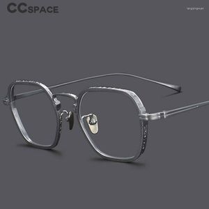 Солнцезащитные очки рамы 54974 Pure Titanium Stackes Rame Men Retro Square Рецепт очков для женщин 2022 винтажные оптические очки