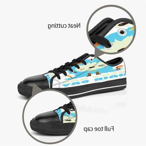 men women DIY custom shoes low top Canvas Skateboard sneakers triple black customization UV printing sports sneakers br48
