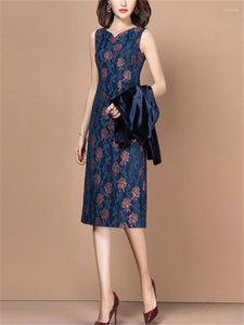 Arbetskl￤nningar Autumn Winter Suits Women Office Lady Velvet Blazer Jacket Floral Printed Pencil Kne Length Dress Two Piece Set Wear