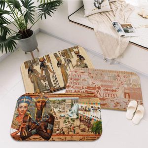 Carpets Ancient Egypt Room Mats Anti-slip Absorb Water Long Strip Cushion Bedroon Mat Toilet Rug