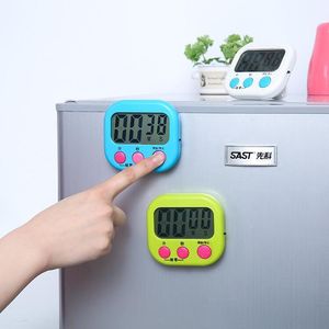 Timery kuchenne magnetyczne alarm odliczania LCD z stojakiem biały praktyczny zegar gotowania 221114