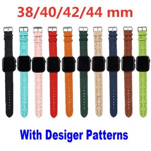 Luxus-G-Designer-Uhrenarmbänder, Uhrenarmband, Lederarmband, modische Streifen-Designs, Uhrenarmbänder, 38 mm, 40 mm, 41 mm, 42 mm, 44 mm, 45 mm, Iwatch 2, 3, 4, 5, 6, 7
