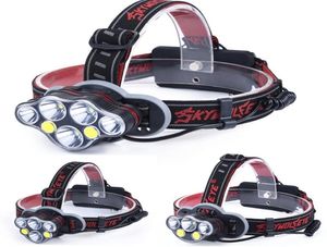 50000LM Headlight T6red COB LED Head Lamp USB Rechargeabl Head Light 8 Modes Lantern Lighting Torch18650 Battery5618158