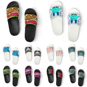 Custom Shoes PVC Slippers Men Women DIY Home Indoor Outdoor Sneakers Customized Beach Trainers Slip-on color69