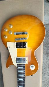 G Standard Jimmy Page Signature Sunburst Elektro Gitar maun masif ahşaptan hızlı bir şekilde gönderilir