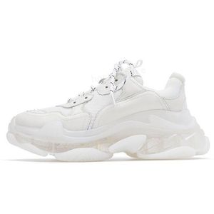 Factory Direct Paris Triple S Casual Dad Sapatos Personalizados Womens Track Black Gym Branco Ginástica Vermelha Cinza Amantes de Plataforma Tênis Eur 36-45 A01