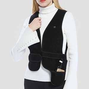 Giacche da caccia 3 livelli di riscaldamento Gilet invernale riscaldato da donna regolabile resistente al freddo USB per il tempo