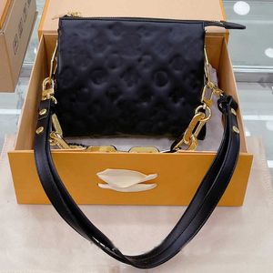 Torebki kosmetyczne torba crossbody mini torebka torebka puchowa skórzana jambskina wytłoczona litera torby wieczorowe