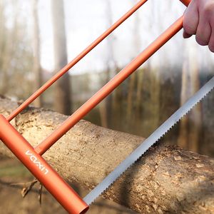 Utensili manuali Lixada Sega per legno pieghevole multifunzionale Sega a mano in lega di alluminio Mini sega circolare portatile per la lavorazione del legno Giardino Sopravvivenza all'aperto 221115