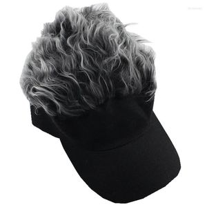 Ball Caps Fashion Novelty Baseball Cap Fake Flair Hair Sun Visor Hats