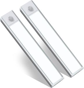Cabinet Lights 8-Zoll-Tischlampe mit Bewegungsmelder und wiederaufladbarer kabelloser und blendfreier USB-Beleuchtung für Küche oder Treppen
