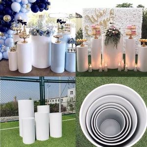 3pcs/5pcs Round Cylinder Decorations Pedestal Display Art Decor Cake Rack Plinths Pillars for DIY Wedding Party Decorations Holiday B1116