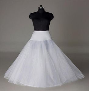 В складе Великобритания США Индийская юбчаная костюма Crinoline White Aline Bridal Недостаточная юбка без обручей полной длины юбки для Eveningpromwed1466762