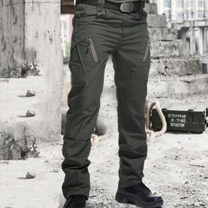 Pantaloni da uomo Pantaloni casual Cargo militare universale Tinta unita Lunga resistente all'acqua per l'allenamento