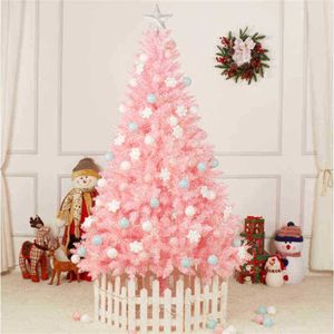60 cm künstlicher Weihnachtsbaum mit Stand Pink Weihnachtsbäumen Home Decor Weihnachtsbaum groß für Home Ornament Neujahr Geschenk Y1126