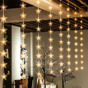 Strings Creative Led String Lights Facile installazione Telecomando portatile Star Light Atmosfera festosa per l'arredamento della camera da letto domestica