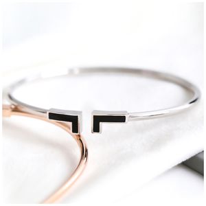 T Armband Buchstaben Armbänder Weiß Gold Diamant Armreifen Rosegold Braketts Armband Stylische Armreifen Silber Bracett Pulsera Plata Hombre Bracciale Mamma Bracciali