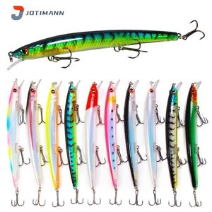 Baits Lures Factory Wholesale Bionic Fishing Lure Minnow 135cm 154g Topwater Floating 3D Eyes Hard Wobbler Sea Bass Accessory 221116