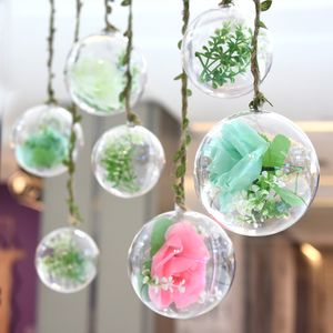 12 cm transparente Kunststoff-Weihnachtskugel-Süßigkeitsbox für Hochzeit, Weihnachtsdekoration, 20 Stück, kostenlose Lieferung