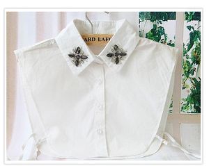 CARKER 2022 Moda por atacado Baixo preço de colarinho falso algodão coreano Camisa de pescoço selvagem de lapela de lapela
