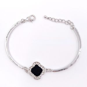 Klassisk designer charm armband smycken korsar fyra bladklöver bangle smycken skåpbil apels lyx design armband för kvinnor män födelsedagspresent bröllop fest