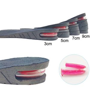 Accessori per parti di scarpe Soletta per aumento dell'altezza di 3-9 cm con cuscino d'aria Sollevamento inserto per tallone con taglio regolabile Supporto più alto Cuscinetto assorbente 221116