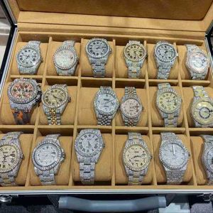 Wristwatches Wrist watch luxury vvs1 men's Watch Diamond high end jewelry custom GIA natural diamond for watch7WIS3TSD
