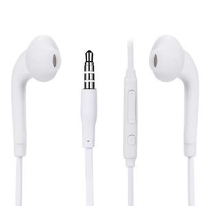 Weiß mm verdrahtete Kopfhörer Musik Sport Headset mit Mikrofon Stereo Ohrhörer Ohrhörer für Samsung Galaxy S6 S7 Mp3 MP4 In Ear Ohrhörer