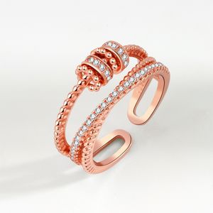 Новые кольца с бусинками Fidget для женщин мужчины вращаются свободно против стресса Кольцо беспокойства.