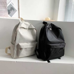 HBP 2023 大容量シンプルなキャンパスバックパック韓国カレッジスタイル学生バックパックレジャーバッグ旅行バッグ