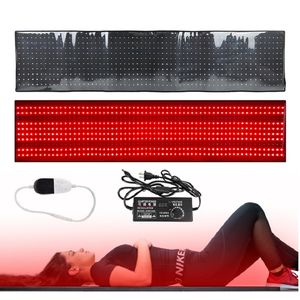 Slimming Machine 630pcs LEDs Red & Infrared LED Light Therapy Belt 850nm 660nm Back Pain Relief Mat WeightLoss Waist Heat Pad