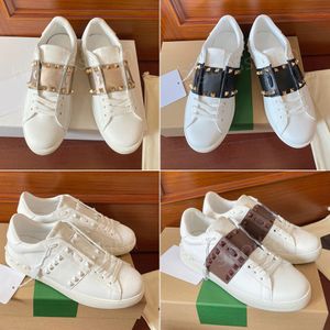 Schnür-Tennisschuhe, Turnschuhe, Herren, Damen, Freizeitschuhe, Luxus-Designer-Sneaker, Mode, dicker Boden, Schnürung, Spleißnieten, bequeme schwarze, weiße Laufschuhe